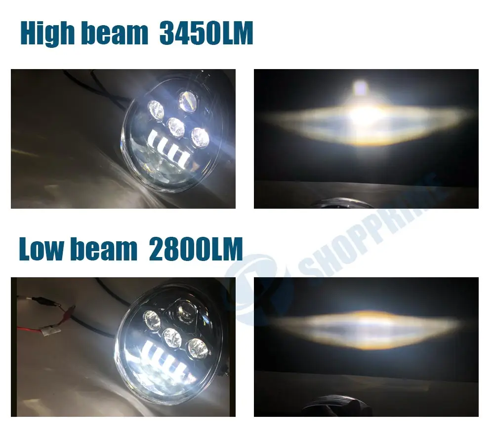 Светодиодная фара для мотоцикла WUMFIRE DOT E9 VROD VRSCF VRSC VRSCR 2002 2017 аксессуары V образных