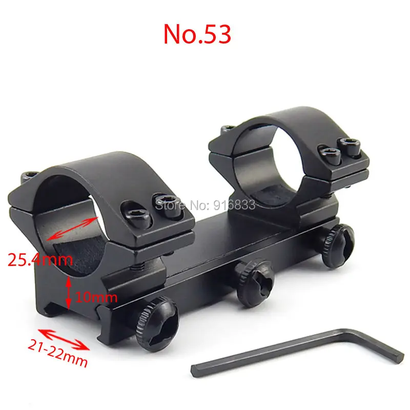 

Free Shipping Hot Low Profile Aluminum Integral Scope Rail Mount 25.4mm Diameter Weaver Rail Mount Rings For hunting scopes