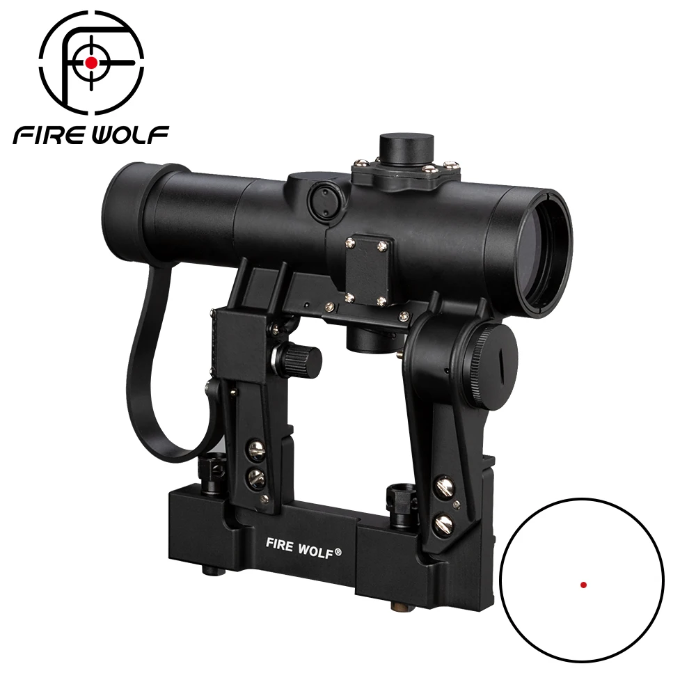 FIRE WOLF SVD 1x24 Red Dot Scope Jacht Scopes страйкбол рефлекторный прицел охота Recoil устойчивый прицел