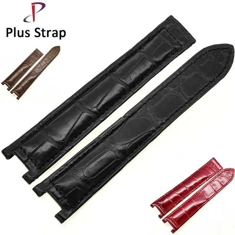 

Plus Strap High Quality Genuine Crocodile Leather Watch Band Strap for PASH Series Replacement Handmade Watches Belt Wristband