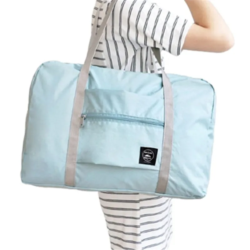 

Folding trolley bag luggage shoulder bag portable large capacity duffel bag short-distance travel carrying storage bag