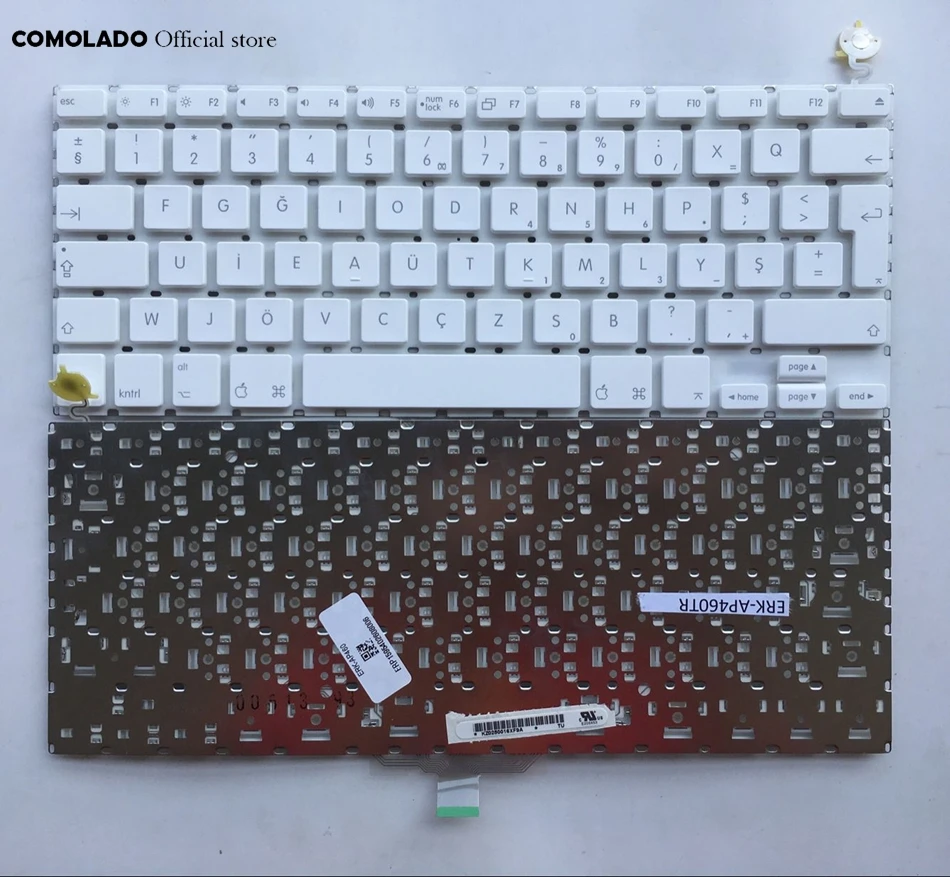 TR Turkish Laptop keyboard For Apple Macbook 13.3 A1181 White Laptop keybaord TR layout