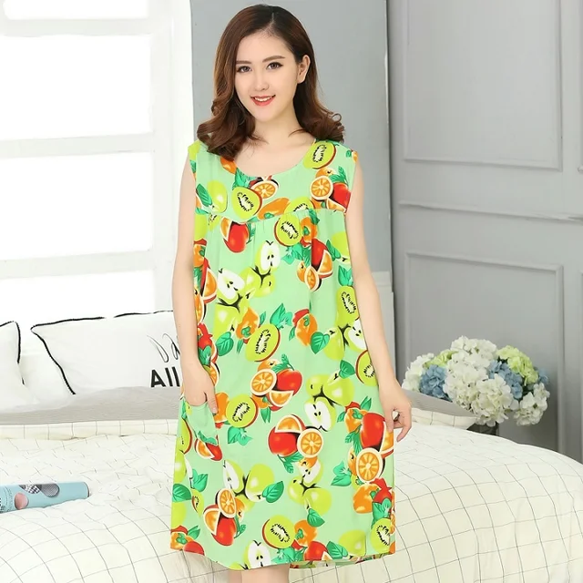 Women's plus size cotton nightgowns for sale Clearance