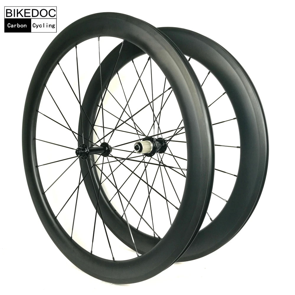 Excellent BIKEDOC Bicycle Wheel 700c Road Bike Carbon Wheels With Different Rim Depth Ruedas Carbono Carretera Clincher 4