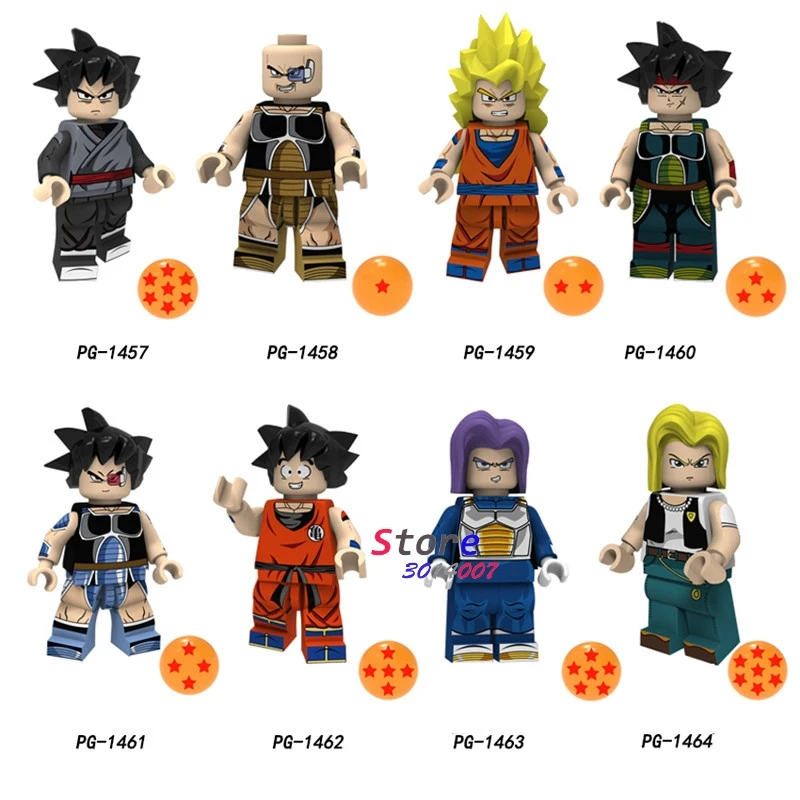 

Single Building Blocks Dragon Ball Z Black goku Naba Sun Wukong Badak Dales Learning Cartoon Series Figure toys for children