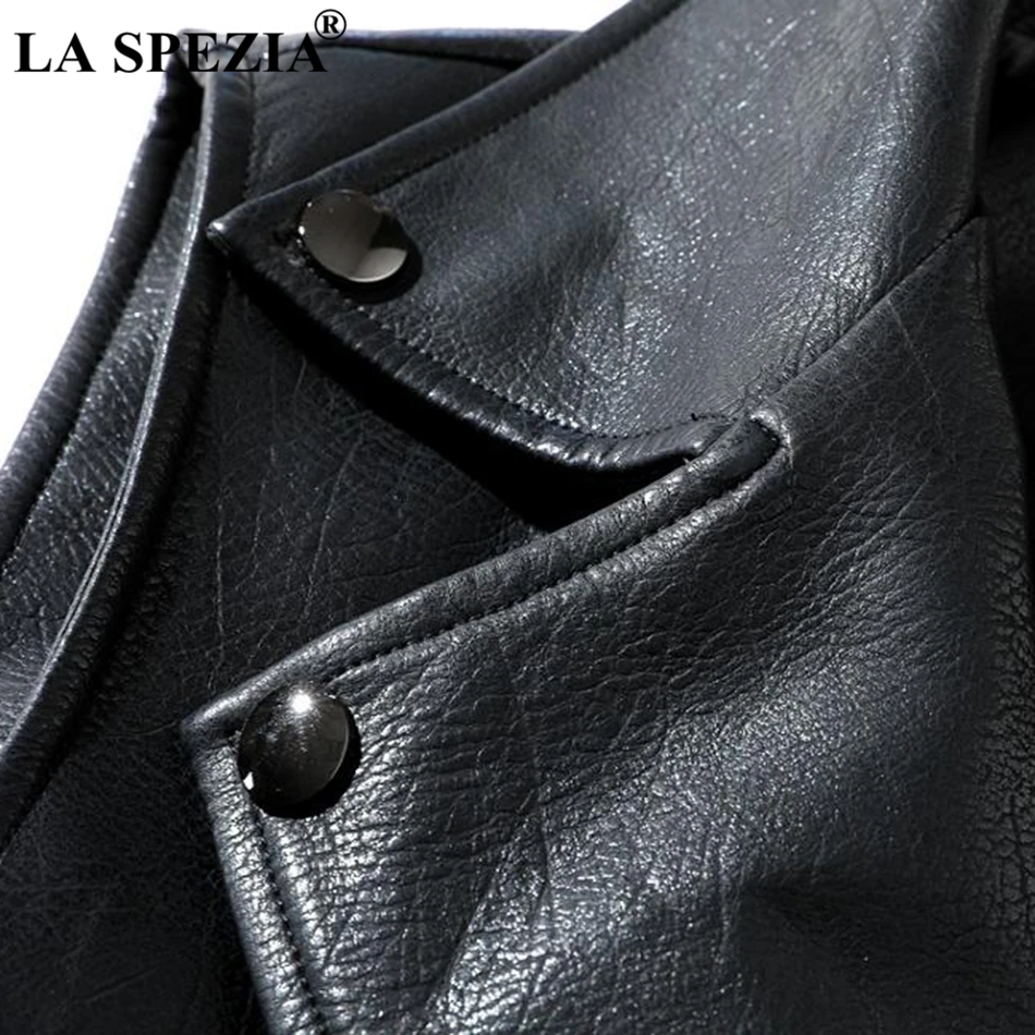 LA SPEZIA Black Vest Men Biker Slim Fit Sleeveless Jacket Male Hip Hop Zipper Motorcycle Punk Faux Leather Rock Stage Waistcoat LA SPEZIA Black Vest Men Biker Slim Fit Sleeveless Jacket Male Hip Hop Zipper Motorcycle Punk Faux Leather Rock Stage Waistcoat