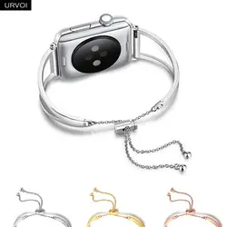 URVOI манжеты для Apple Watch ремешок из нержавеющей стали ремешок для iWatch Женская мода цепи wtist стиль регулируемый серии 4 3 2 1