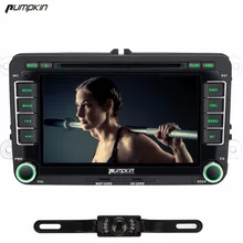 Pumpkin 2 Din Android 6.0 Car DVD Player Quad Core GPS Navigation Car Stereo For VW/Skoda/Polo/Golf DAB+ Wifi Bluetooth 3G Radio