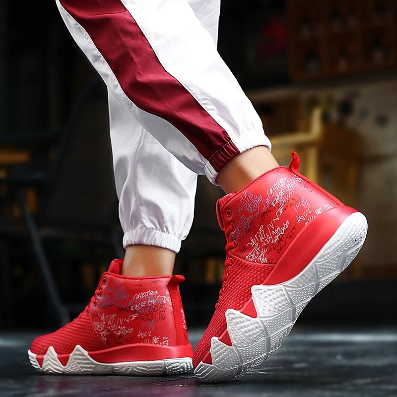 

2019 New Basketball Shoes For Men Breathable Cushioning Basketball Sneakers Training High Outdoor Sports Shoes Zapatos Hombre