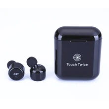 Newest X3T TWS Wireless Bluetooth 4.2 Headset Earphone wtih Charger Box Bass