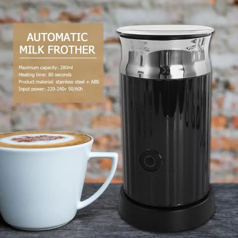 

500W Electric Automatic Milk Frother Cappuccino Soft Foamer Electric Coffee Frother Whisk Mixer Stirrer Egg Beater Home 220-240V