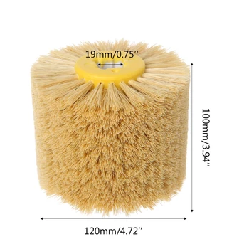 

Sisal Polishing Wheel Brush Head Polishing Grinding Buffing Wheel 120*100*19mm