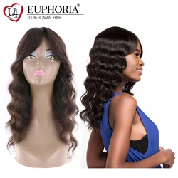 Ola Suelta Pelucas de Cabello Humano 100% con Flequillo Peluca de Cabello Remy de Color Natural Brasileño Parte Media Salón de Euforia Peluquería para Mujeres Ola Suelta Pelucas de Cabello Humano 100% con Flequillo Peluca de Cabello Remy de Color Natural Brasileño Parte Media Salón de Euforia Peluquería para Mujeres