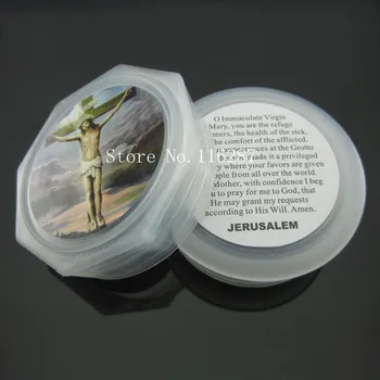 

Catholic Rose Rosary box free shipping Jerusalem Virgin Mary Jesus pope Sticker Religious gifts