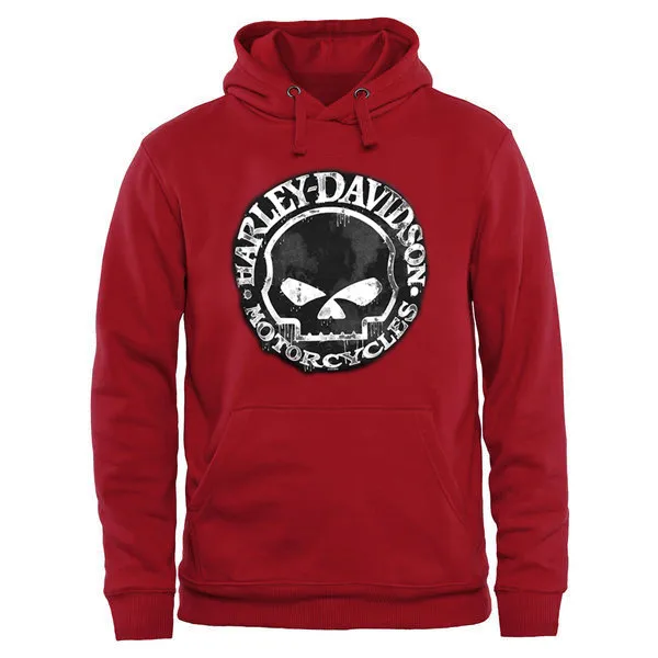 Hanmeinen Felpa Con Cappuccio Harley Davidson Moto Skull Logo100 %  Poliestere Felpe Personalizzate Qualsiasi Immagine \u0026 Logo|skull  skull|custom imageskull men - AliExpress