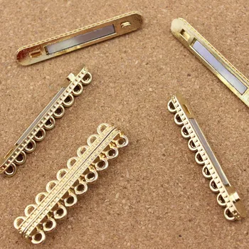 

10pcs/lot DIY Necklace Gold/Rhodium Color Magnetic Clasps Connectors Jewelry Findings For Making Necklace Bracelet F1312