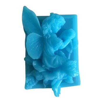

Hot Flower Fairy Silicone Mold Chocolate Fudge Baby Angel Soap Cake Decorate Kitchen Bakeware 3d Reverse Sugar Molding