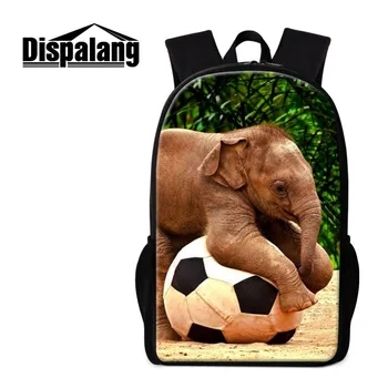 

Dispalang Elephant Animal Print Backpacks for Girls Women's Kids School Bags Teenage Casual Large Capacity Travel Shoulder Bags