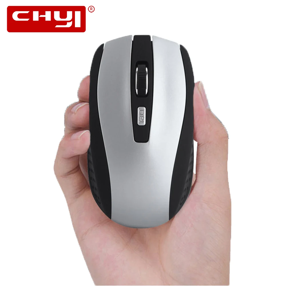 

CHYI Wireless Mouse 5 Colors 2.4Ghz Mause Wireless Portable 6D 800/1200/1600DPI Office Gaming Mice Gamer for Computer PC Laptop