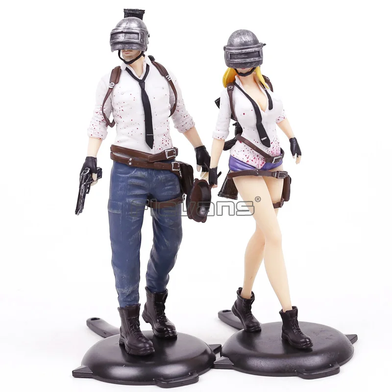  PUBG Playerunknown's BattleGrounds Men / Women PVC Figure Collectible Model Toy
