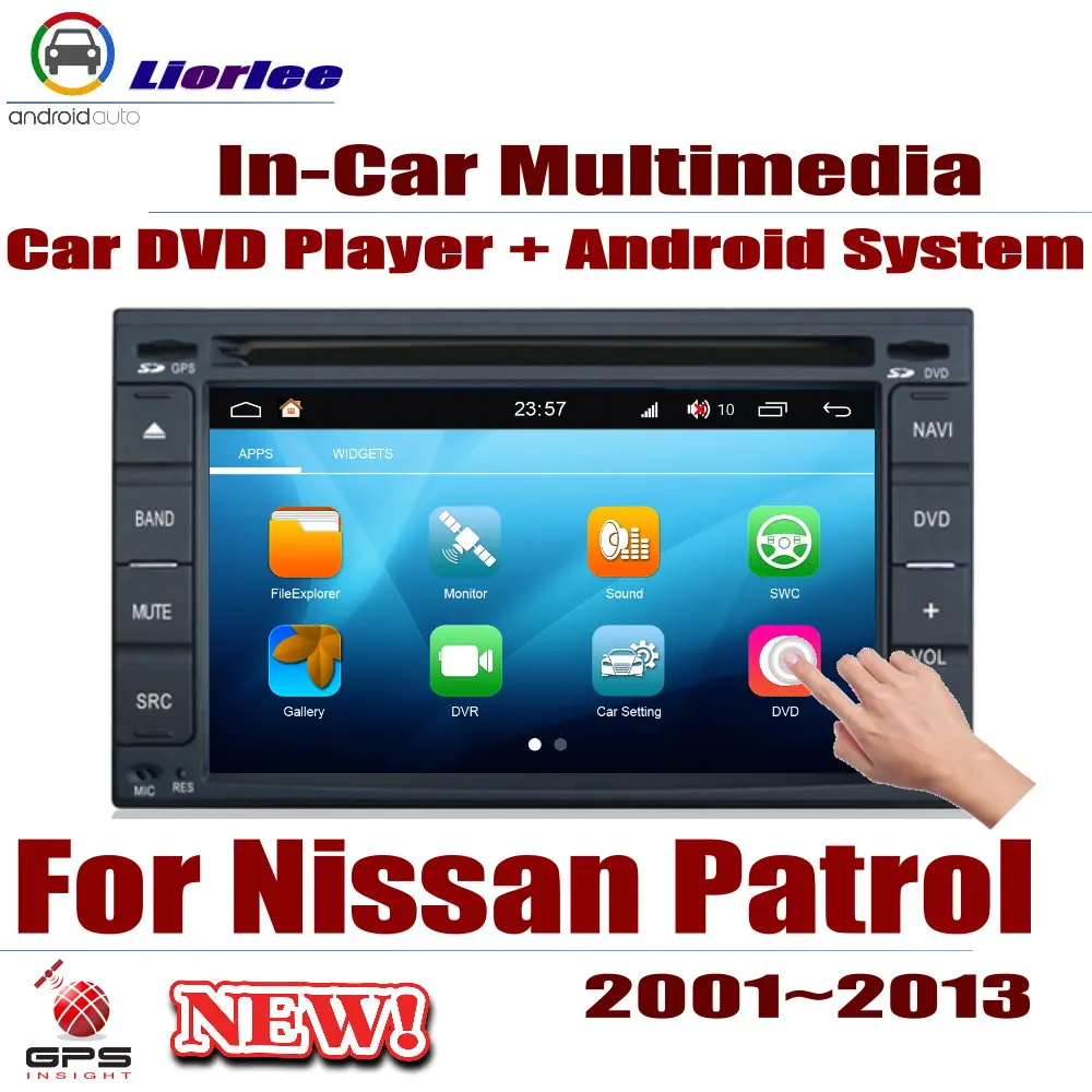 Автомобильный dvd-плеер для Nissan Patrol Safari(Y61) 2001~ 2013 ips lcd экран gps навигация Android система Радио Аудио Видео Стерео