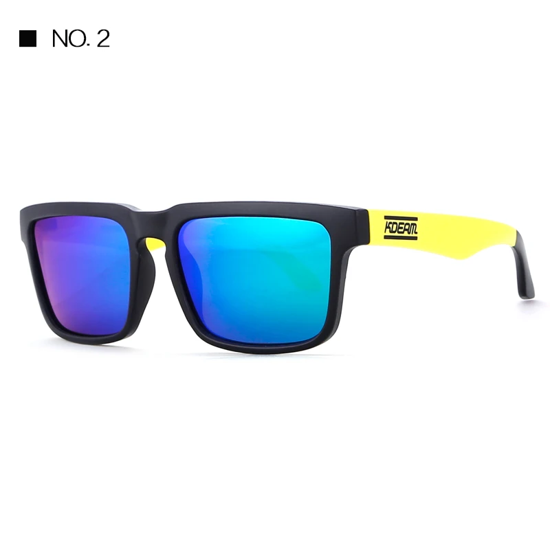 KDEAM очки антибликовым покрытием Мода квадратный Для мужчин поляризационные Солнцезащитные очки для женщин Брендовая дизайнерская обувь летние Защита от солнца Очки Polaroid полный пакет - Цвет линз: C2