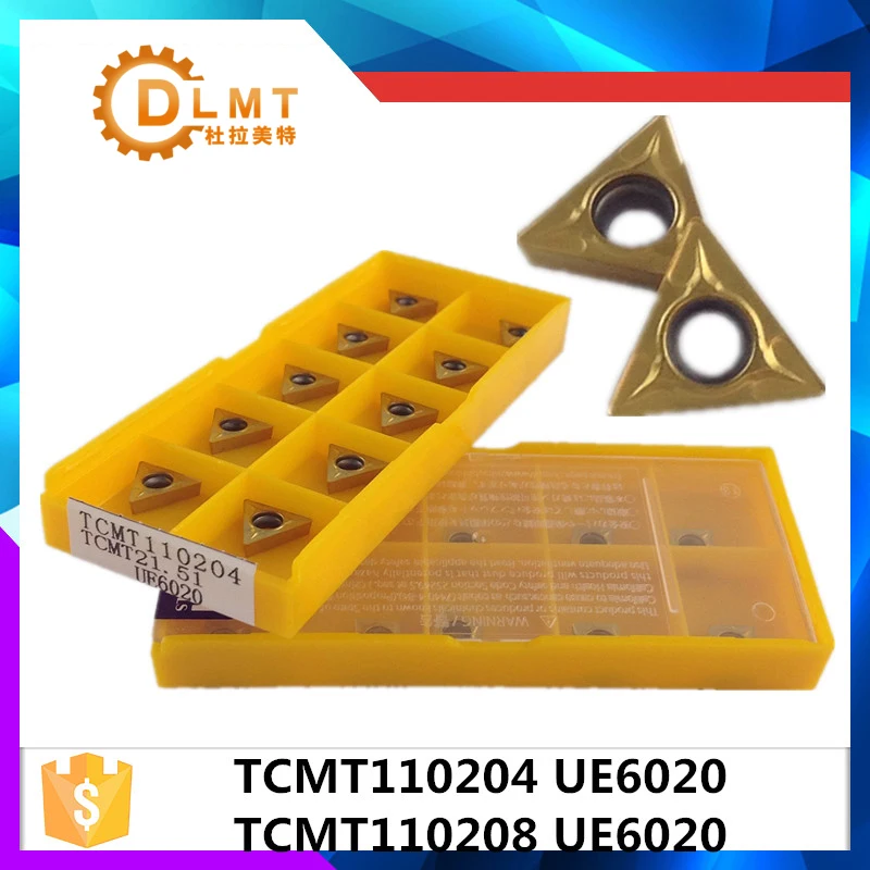 20 штук TCMT110204 UE6020/TCMT110208 UE6020 Внутренняя Обращаясь Инструмент Твердосплавные вставки режущий инструмент с ЧПУ инструменты токарные