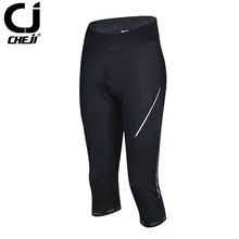 Женский велосипед Cheji брюки черные велосипедные гелевые 3D мягкие брюки обтягивающие размер Спорт на открытом воздухе велосипед Длинная одежда для велоспорта