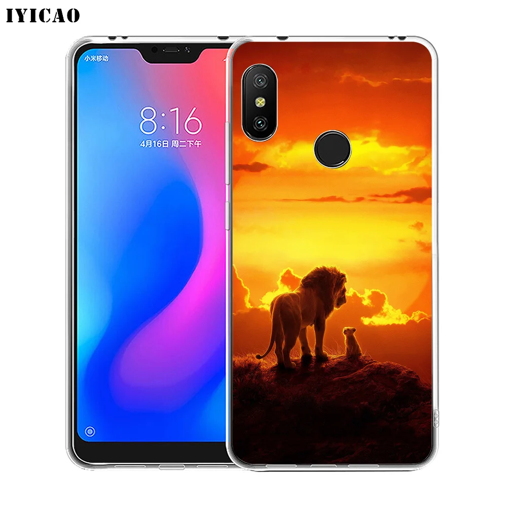Мягкий силиконовый чехол для телефона IYICAO The Lion King Simba Xiaomi Redmi 4A 5A 6A Note 7 6 5 Pro Plus 4X