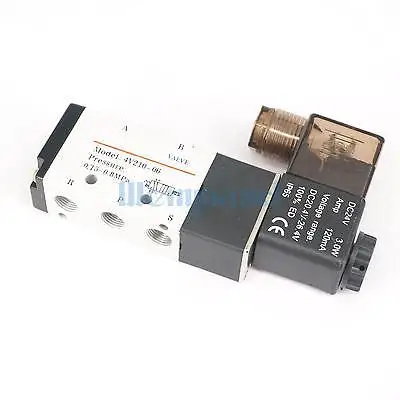 1/8 &quotBSPT DC24V 4V210 06 воздушный клапан 5 портов 2 Позиции соленоида для пневматической