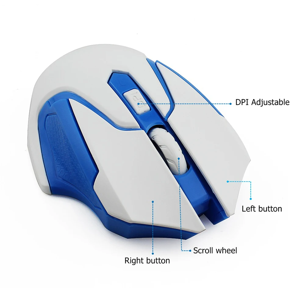 Ergonomic Wireless Mouse 2.4Ghz Optical Mice