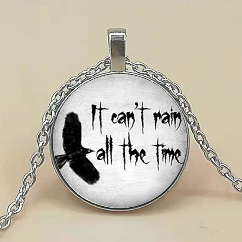 Специальное предложение: ожерелье с надписью it't rain all the time Эрик дравен ворона