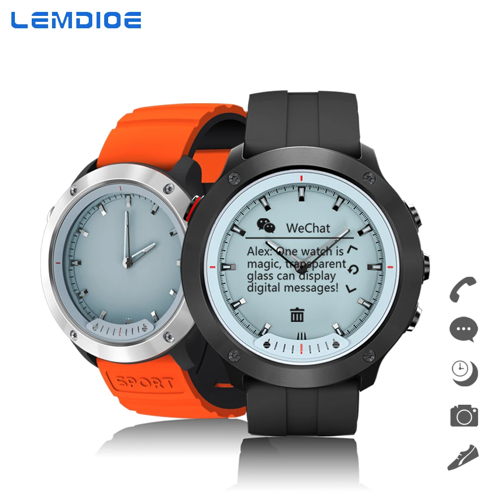 

LEMDIOE Traditional Mechanical Dial Smart Watch Men Women Static Dynamic Heart Rate Monitor Professional Stopwatch Sport Watch