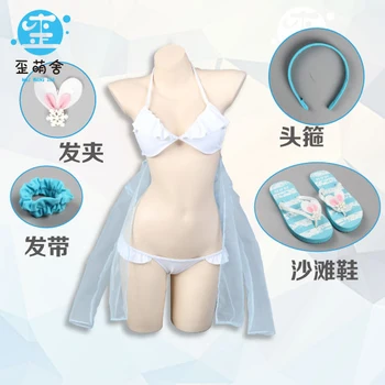 

Game Girls Frontline Konepistooli KP/-31 Cosplay Bikini Suit Women Swimwear Sukumizu Swimsuit Halloween Party Costume Full Set