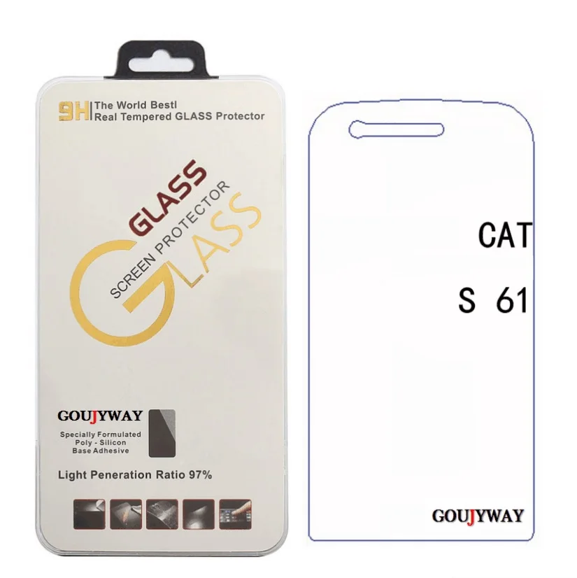 

For Caterpillar Cat S61 Tempered Glass 9H 2.5D Scratch Proof Premium Screen Protector Film Cat S6 1 Explosion proof glass
