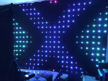 

2x3m P18 RGB LED lighting vison curtain for stage backdrop