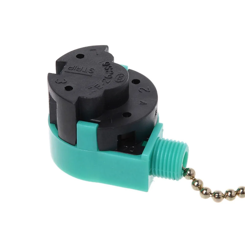 3A/250V 6A/125V переключатель на молнии 3 Скорость застежка молния Управление Никель