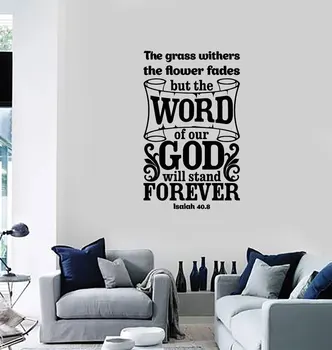 

Vinyl Wall Decal Bible Verse Prayer Room Interior Religion Decor Art Stickers ZJ09
