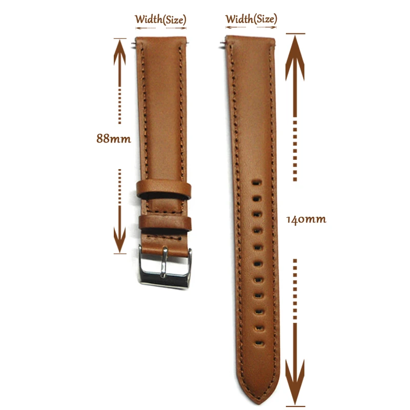 Ремешок для часов из натуральной кожи 18/20/22/24 мм|strap 18mm|genuine leather watch strapwatch strap |