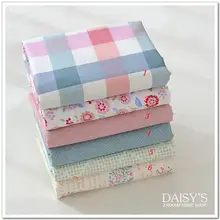 6 шт. 40x50 см в виде цветка, из хлопковой ткани/в горошек/Любовь/в полоску, набор для шитья своими руками, для лоскутных поделок