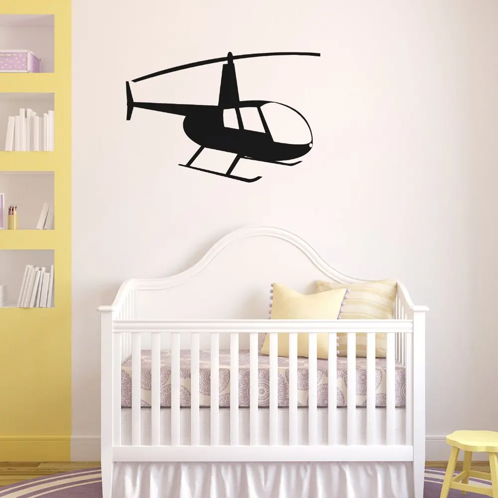 DIY Helicopter Transport Wall Stickers Airplane Wall decor PVC material