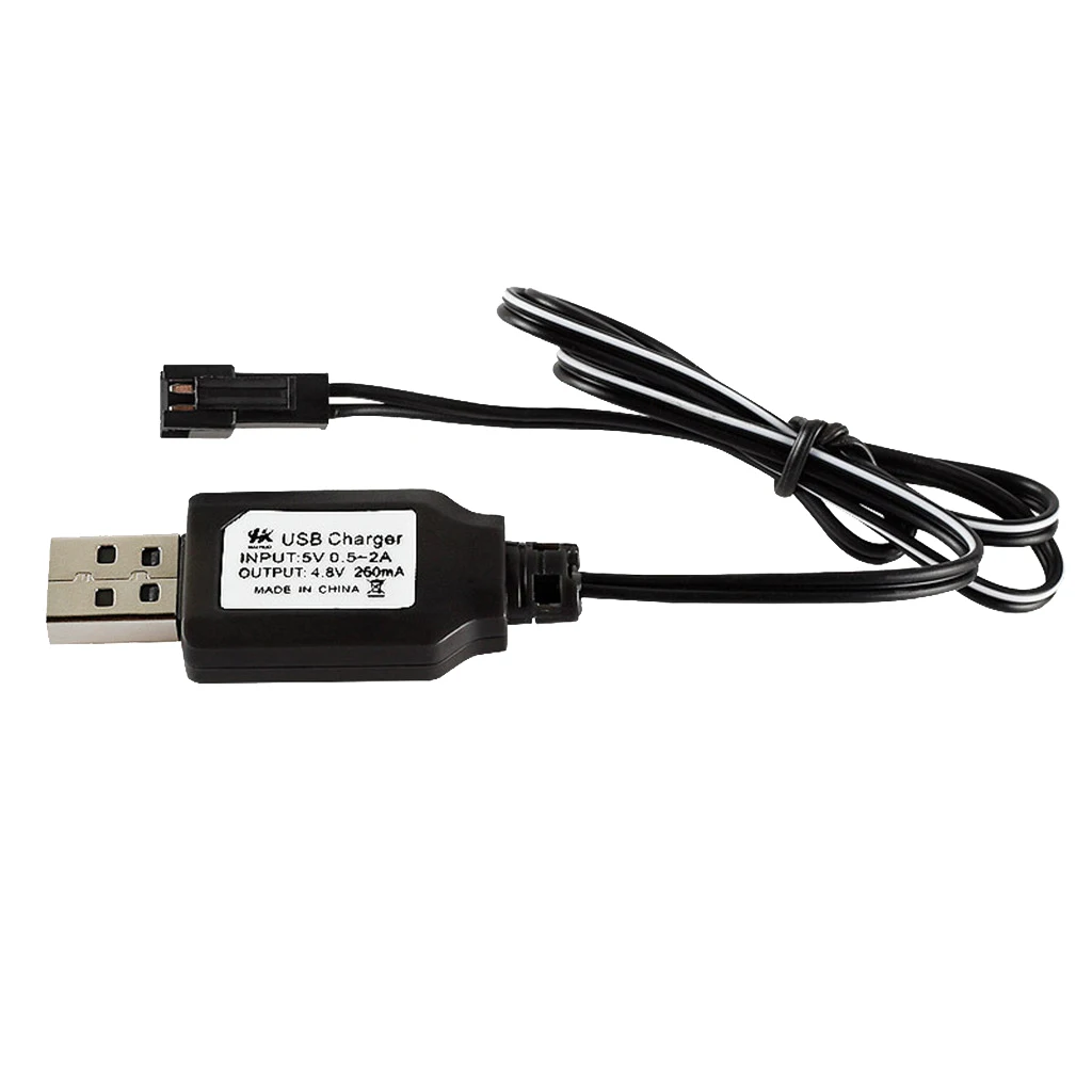 4.8V 250mA USB Charging With SM Connector Plug NiMH NiCD RC Model Battery Kids Toy Accessories