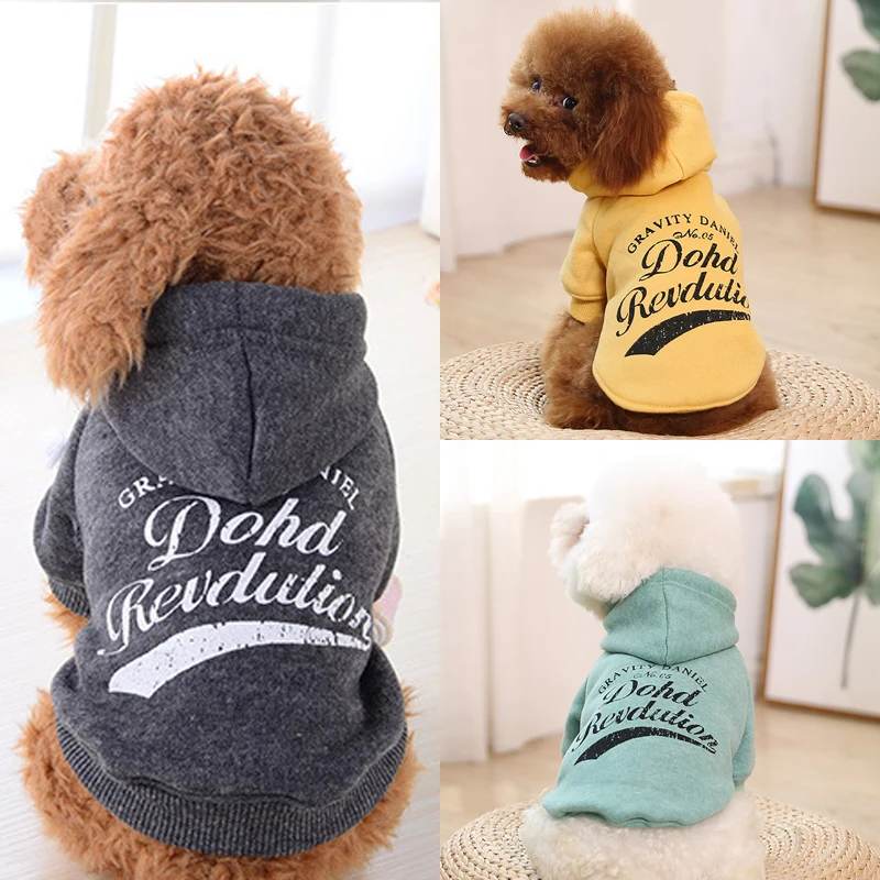 

Autumn Winter Pet Dog Clothes for Dogs Warm Cozy Puppy Coat Jacket Chihuahua Pug Yorkie Hoodies Dog Cat Clothing Pets Outfits