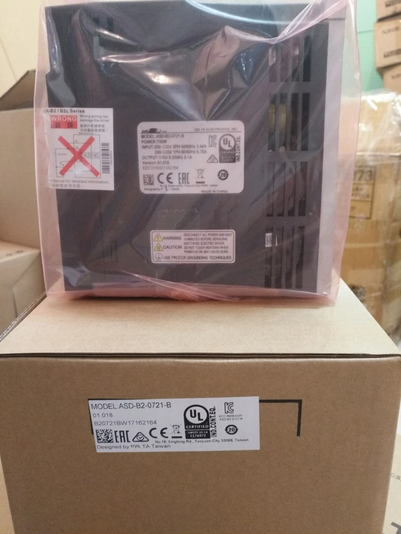 ECMA C20807SS + ASD B2 0721 B DELTA 0 75 кВт 3000 об/мин 2.39N. М ASDA серводвигатель переменного тока