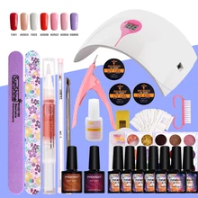 Набор для маникюра УФ-гель для 36 Вт светодиодный Гель-лак для ногтей набор инструментов для маникюра УФ-Гель-лак все для маникюра Набор