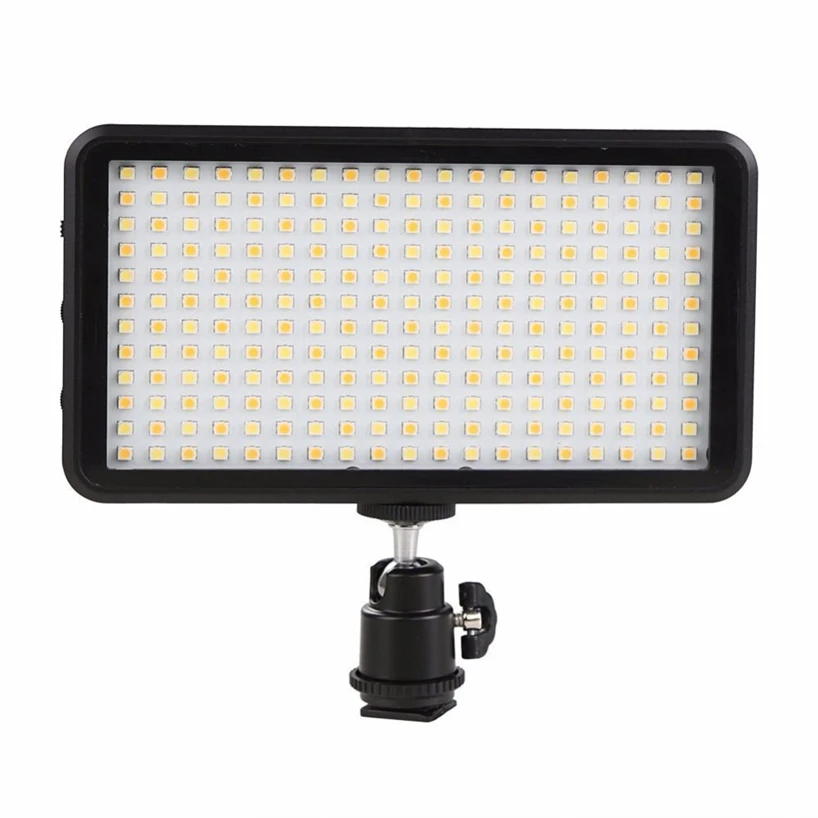 

SUPON LED Light 228 LED Video Light Panel for Camera DV Camcorder 3200-6000K Black Case Hot kit maquiagem