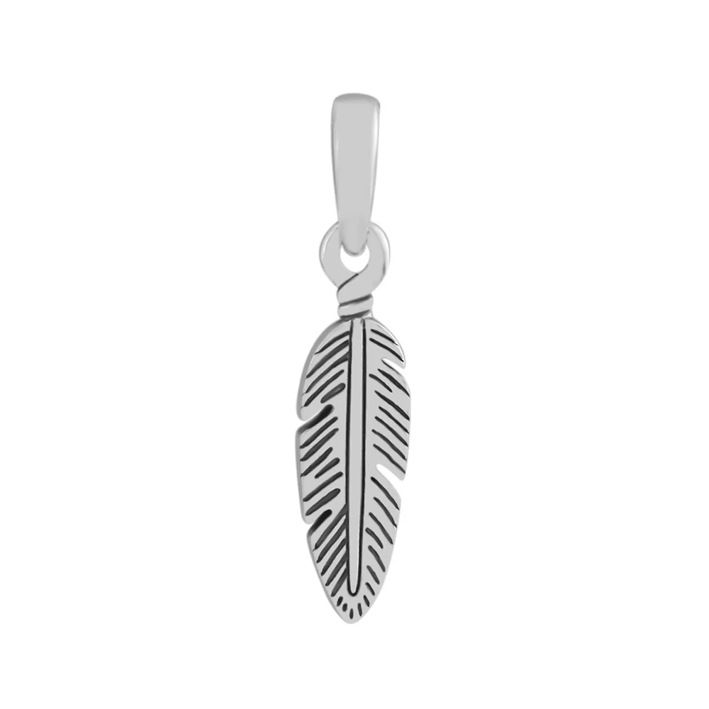 Genuine Sterling Silver Feather Pendant DIY Jewelry Making Spiritual Charm 126 