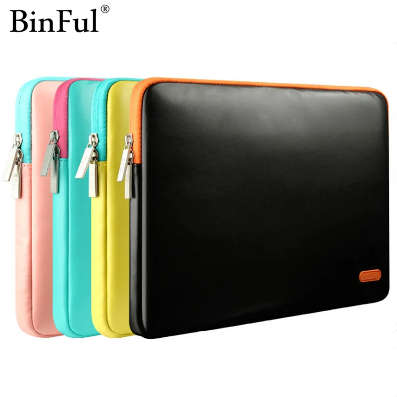 BinFul кожа для MacBook Air Pro retina 11 12 13 15 дюймов сумка для ноутбука чехол для ноутбука ультрабук сумка для переноски Чехол 13,3