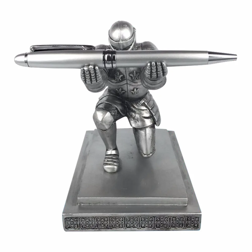 1 шт./упак. Cool Classic Resin Knight наколенник и подставка для ручек школы канцелярских