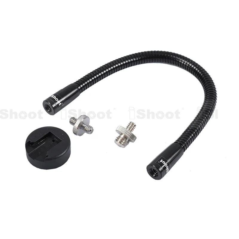 

11" Flexible Metal Tube+Adapter Screw+Hot Shoe Mount for Flash Trigger/Umbrella Bracket Holder/Studio Light Stand/Camera Tripod